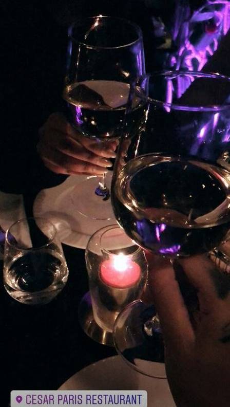Liza Brito jantou num dos restaurantes preferidos de Neymar em Paris . Crédito: Reprodução/Instagram