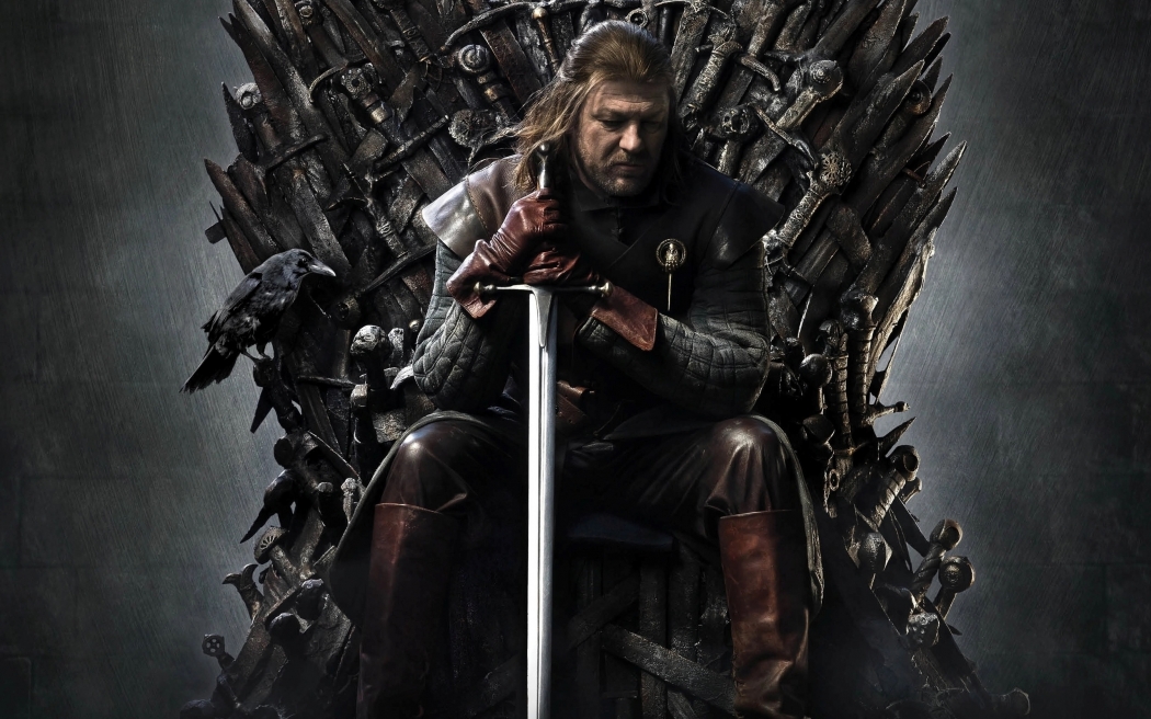 15/03/2019 - Game Of Thrones: Ned Stark no Trono de Ferro. Crédito: Divulgação/HBO