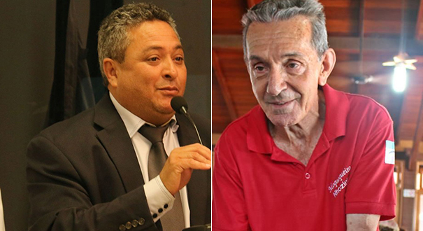 Marcial Souza Almeida, mais conhecido como "Dito Xaréu", debochou do empresário Nhozinho Matos. Crédito: Montagem | Gazeta Online