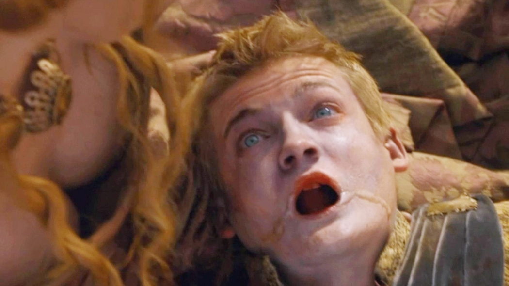 Game of Thrones: Joffrey morre envenenado no dia do casamento. Crédito: HBO