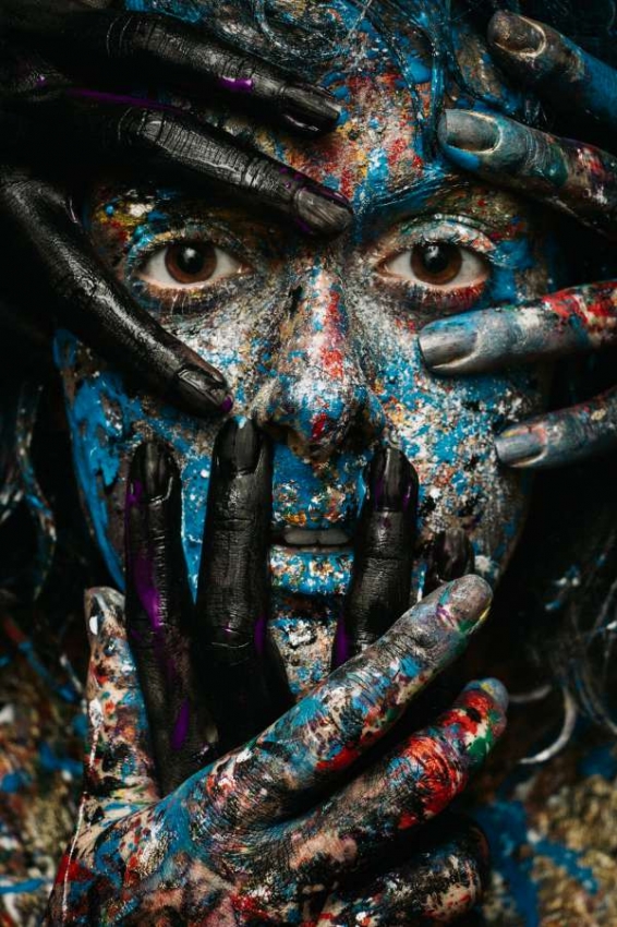 A pele é a tela de ensaios fotográficos 