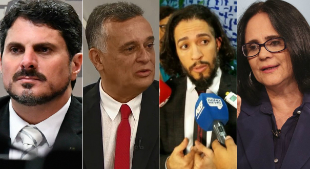 Marcos do Val, Audifax Barcelos, Jean Wyllys e Damares Alves. Crédito: Montagem | Gazeta Online