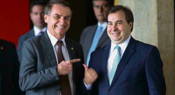 Jair Bolsonaro e Rodrigo Maia