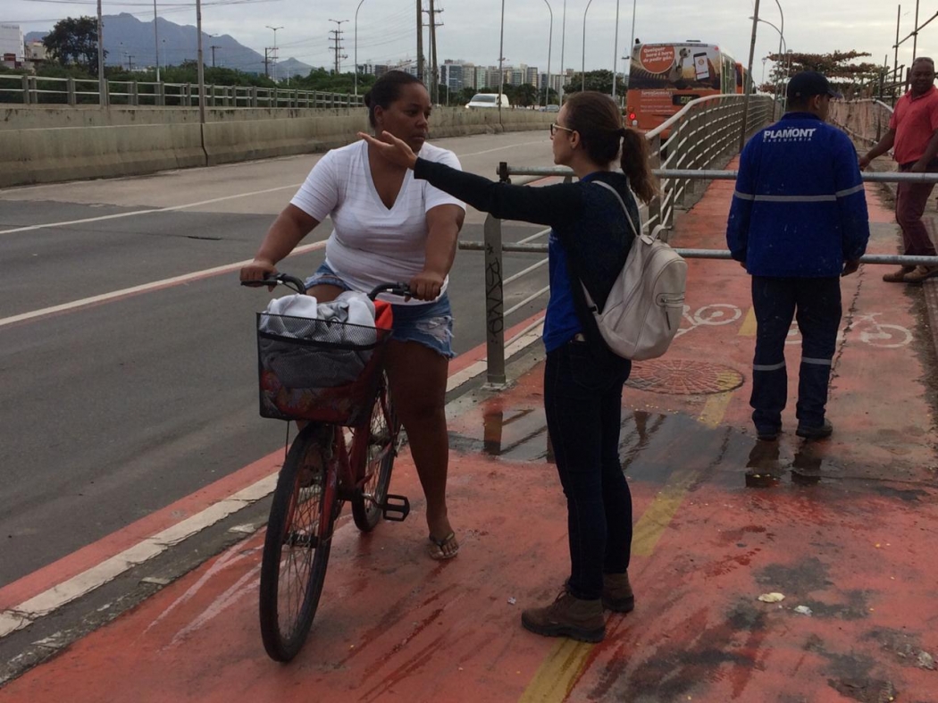 Ciclovia da Ponte de Camburi será interditada a partir desta quinta . Crédito: Eduardo Dias
