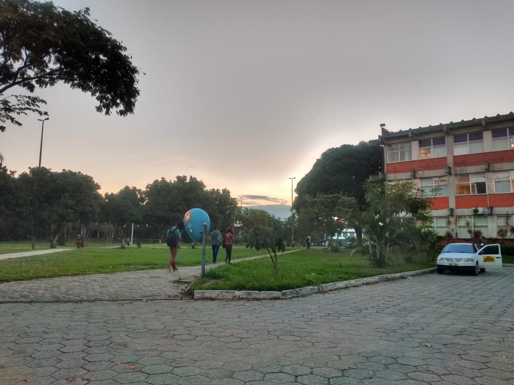 O medo tomou conta do campus de Goiabeiras. Crédito: Esthefany Mesquita