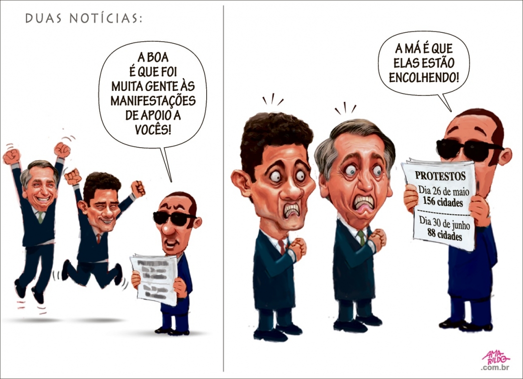 Amarildo. Crédito: Charge