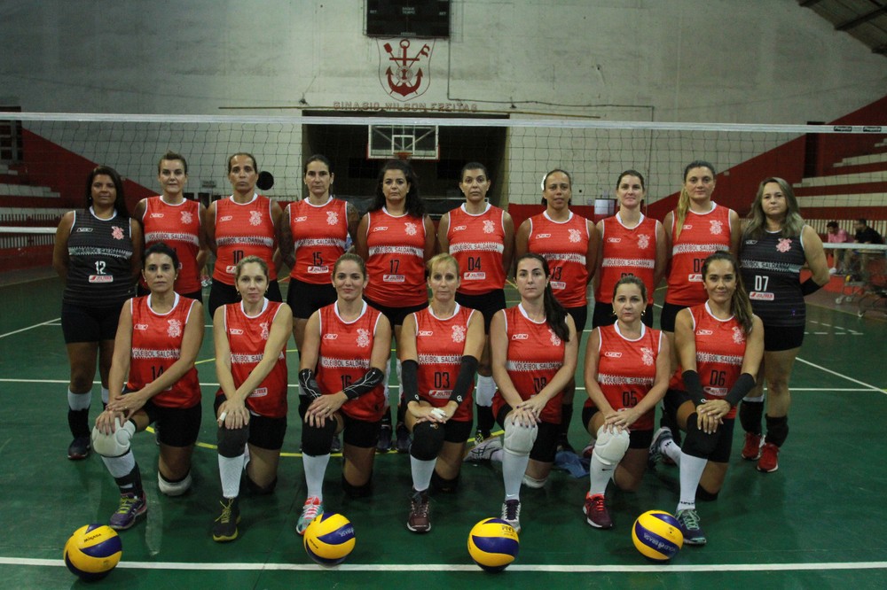 Time de vôlei feminino do Saldanha da Gama. Crédito: Saldanha da Gama/Divulgação