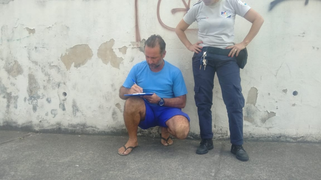 Luiz César Puziol, caminhoneiro envolvido no acidente com o ciclista. Crédito: Caíque Verli