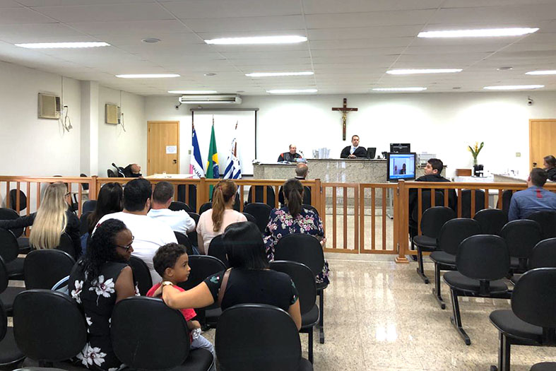 Audiência da Justiça do Estado é realizada por videoconferência . Crédito: Divulgação/TJES