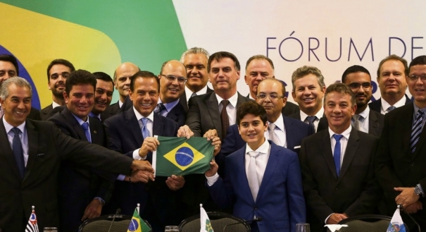 Jair Bolsonaro e governadores do Brasil