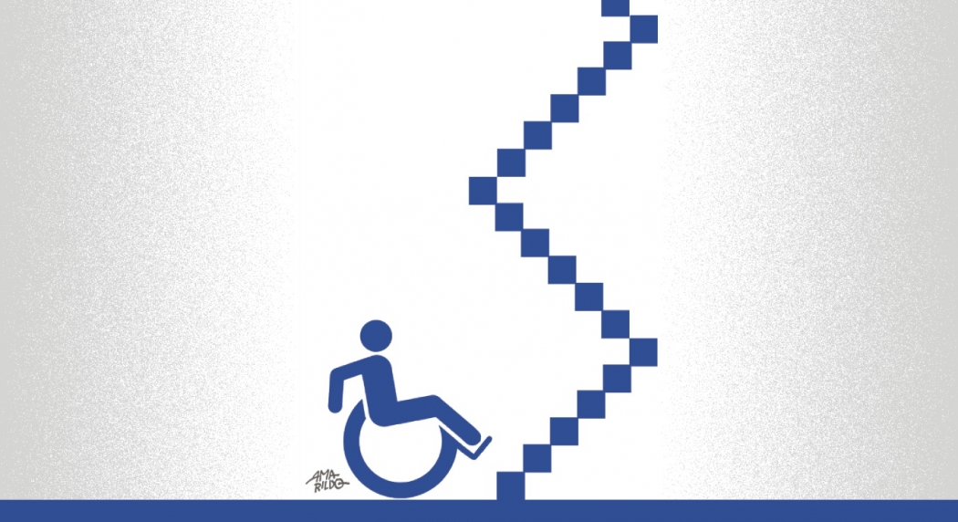 Mobilidade e deficiência. Crédito: Amarildo