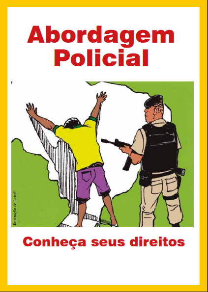 Cartilha sobre abordagem policial. Crédito: Grito dos Excluídos